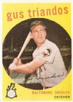 1959 Topps Baseball Cards      330     Gus Triandos